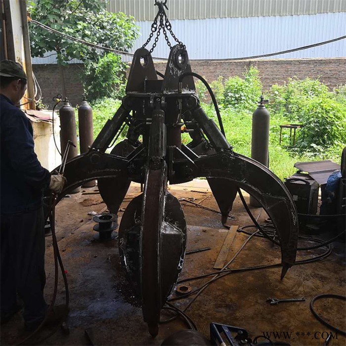 程煤固定式抓钢机 抓废钢废铁 360度液压旋转抓钢机图2