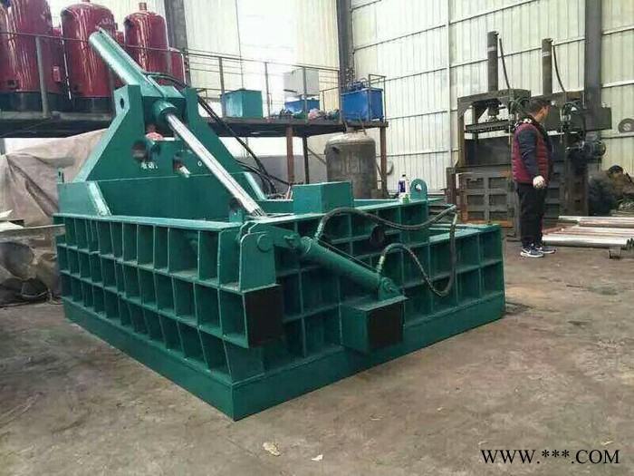 废金属下脚料压块机  废铁废铝压块机 邦耀废旧自行车架子压块机 金属压块机图5