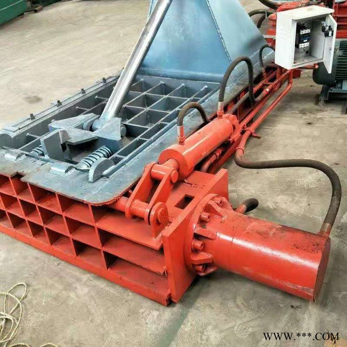 废金属下脚料压块机  废铁废铝压块机 邦耀废旧自行车架子压块机 金属压块机图7