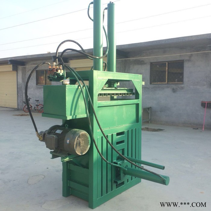 金佳编织袋塑料瓶压块机 废铁铝制品打包机 高品质单双杠纸液压打包机图5