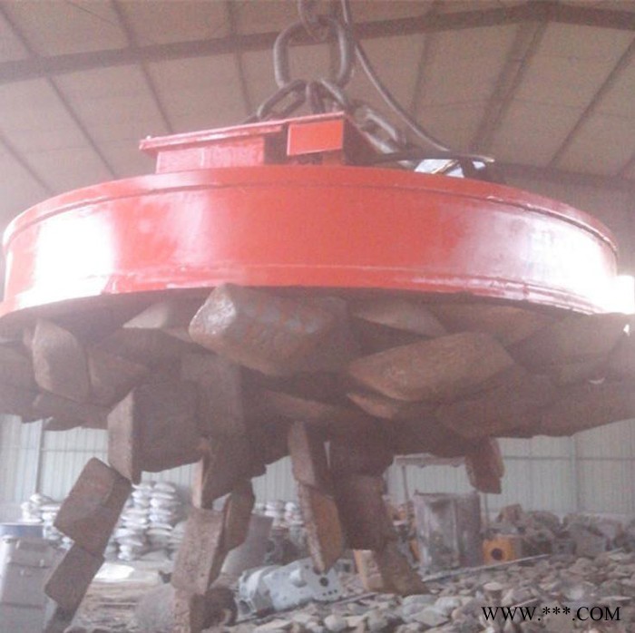 厂家批发MW5-100L起重电磁吸盘起重电磁铁吸力保障质量保障山东忠磁厂价供应废钢电磁吸盘图2