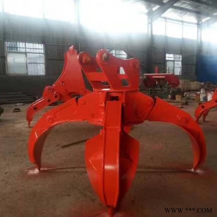 中旺液压抓钢机 固定式抓废铁抓纲机 360度液压旋转抓钢机 液压抓钢机 液压抓木机图6