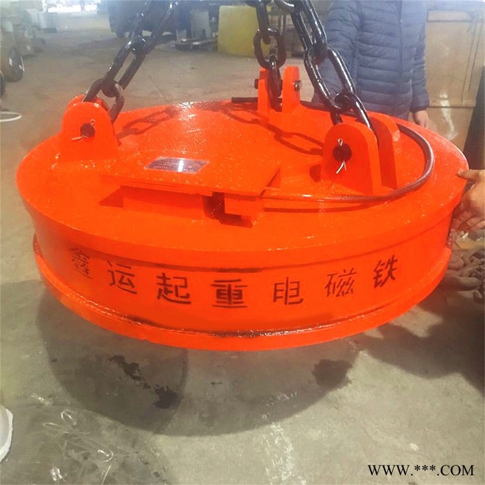 1米3强磁吸盘 鑫运 高频圆形起重电磁吸盘价格图2
