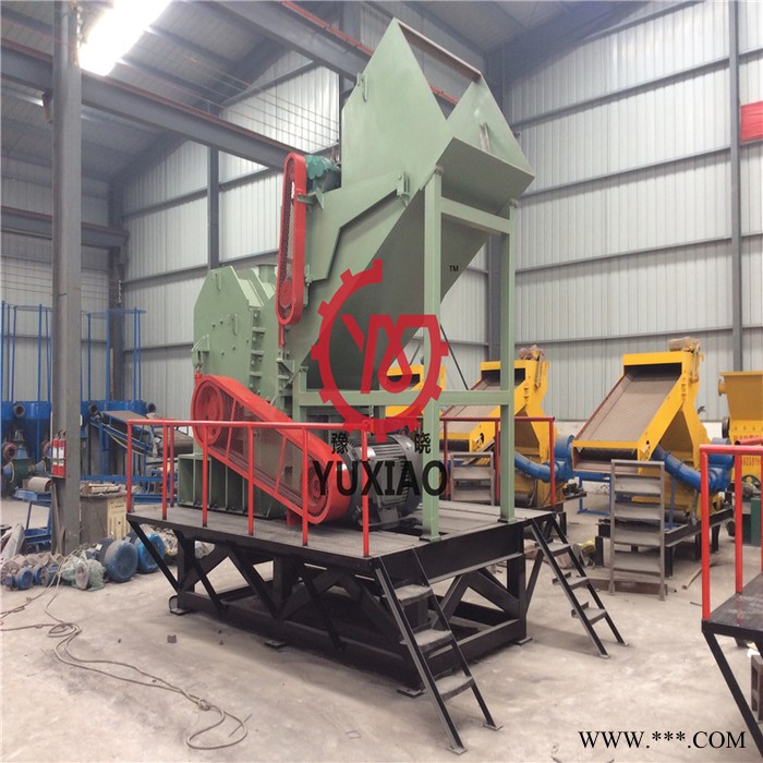 豫晓重工实体商家YX-2200型废钢破碎机红牛罐粉碎机废铁破碎成型机图4