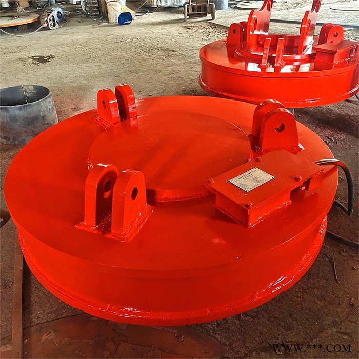 鑫运 圆形废钢起重电磁吸盘 直径1.8米高频强磁电磁吸盘 型号图2