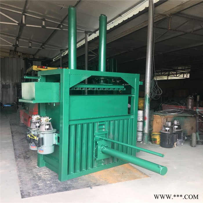 省人工大油桶挤扁机 启硕方形包块紧实挤压机 废铁桶挤扁机厂家图5