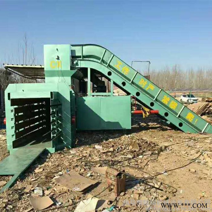 塑料瓶卧式打包机厂家卧式液压编织袋打包机液压金属打包机图6