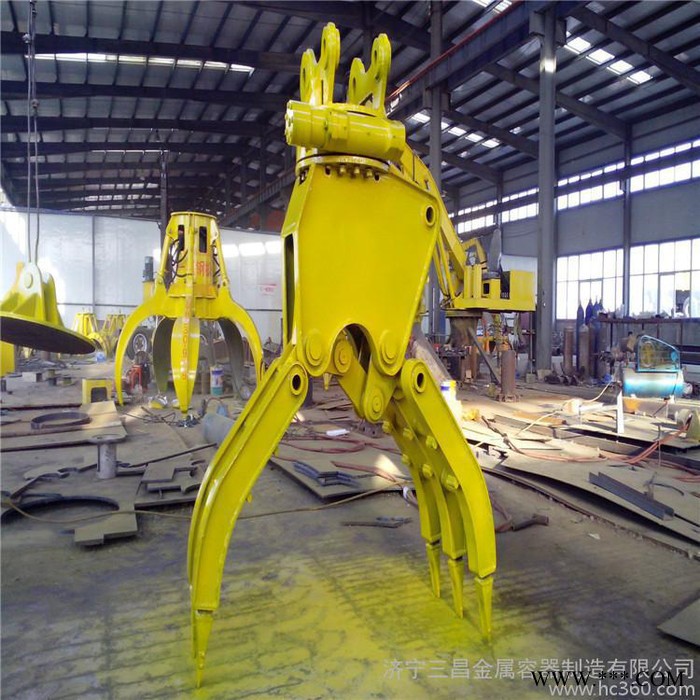 三昌液压抓钢机电动抓钢机三昌抓钢机二手抓钢机，。废钢抓钢机抓斗抓料机废铁抓机废钢破碎机图7