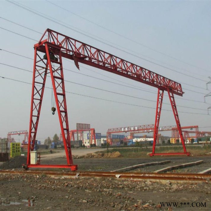 龙起 供应10吨跨度20米龙门吊 5吨跨度18米电动龙门吊 废铁回收站使用移动龙门吊图2