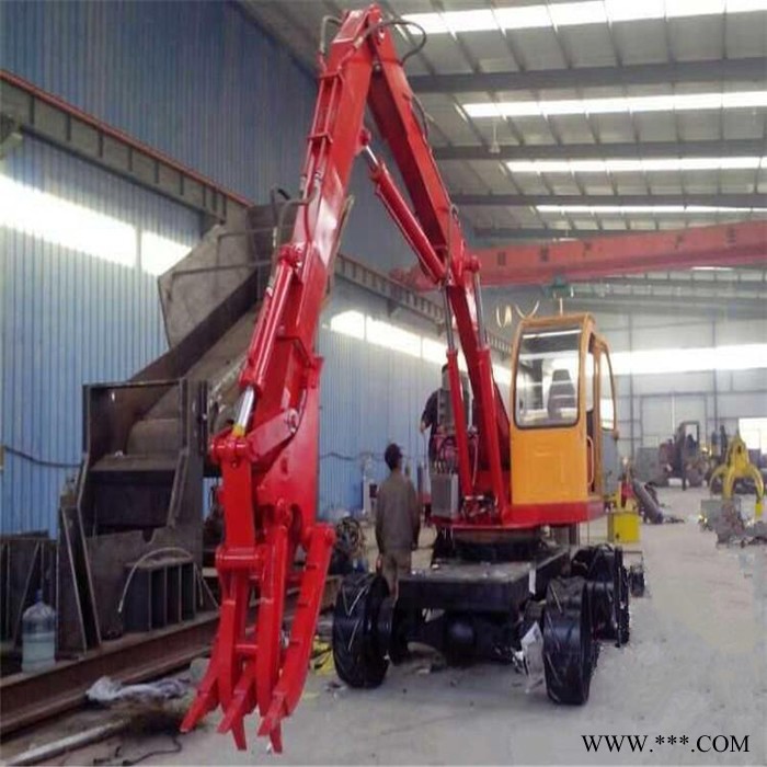 天一抓钢机厂家 液压抓钢机 电动抓钢机，三昌二手抓钢机。轮式抓钢机废钢抓钢机抓钢机抓斗抓木机抓料机废铁抓机三昌抓钢机，图3