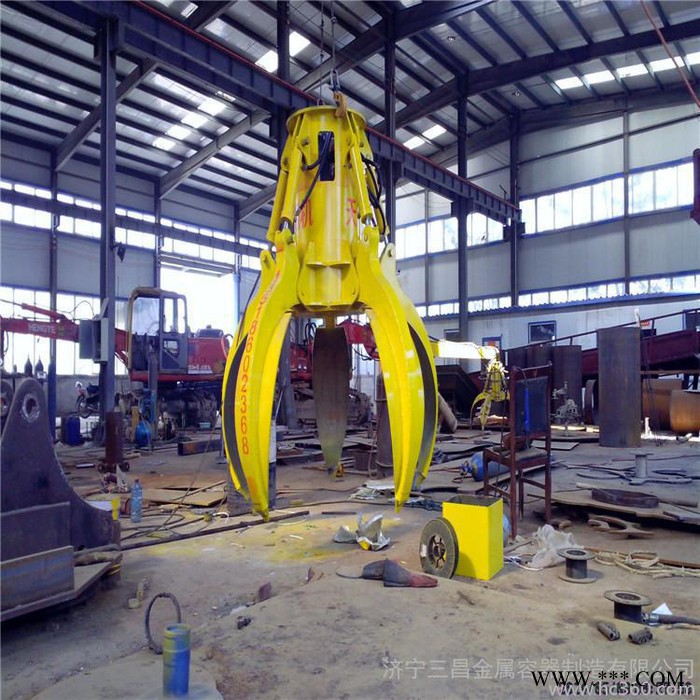 天一抓钢机厂家 液压抓钢机 电动抓钢机，三昌二手抓钢机。轮式抓钢机废钢抓钢机抓钢机抓斗抓木机抓料机废铁抓机三昌抓钢机，图4