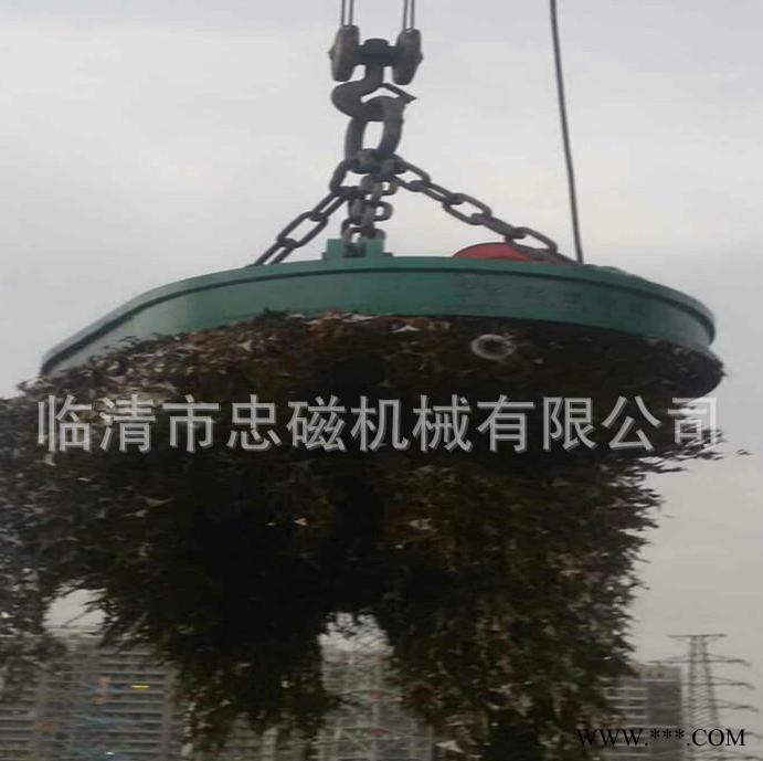 山东忠磁**X61 1500*2000起重椭圆电磁吸盘安装简便使用简便质量保证起重电磁铁图2