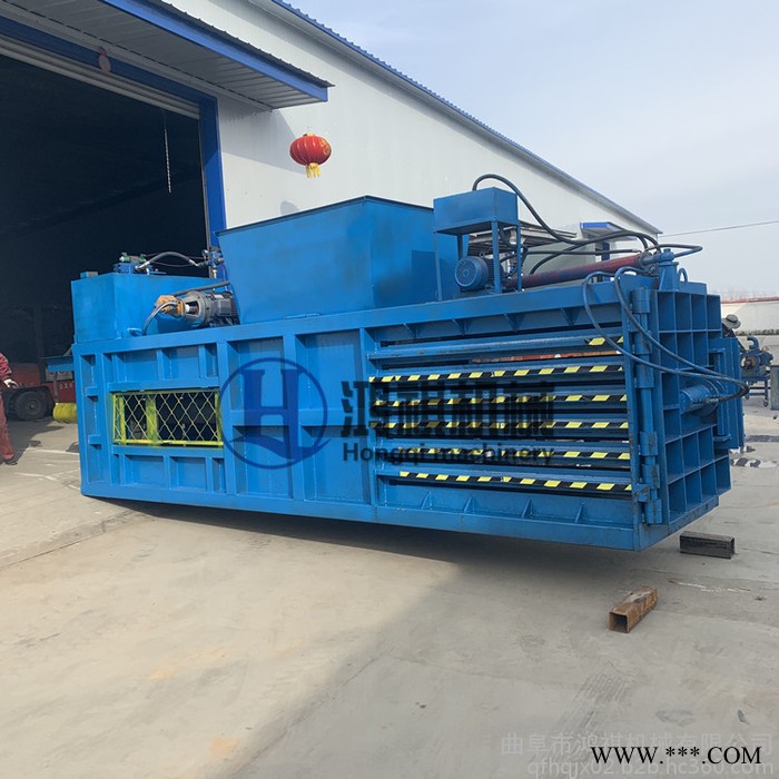 灵山县 液压立式纸屑打包机 鸿祺机械废品卧式打包机 40吨双缸打包机 废纸打包机图7