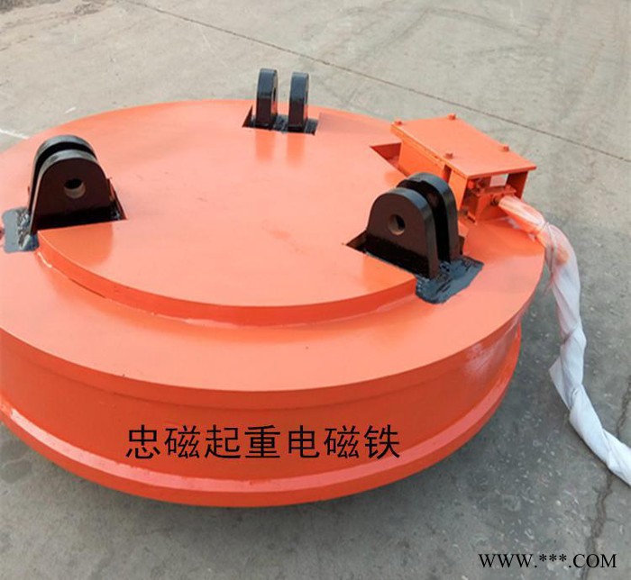 山东忠磁供应MW5-150L起重电磁铁 起吊电磁铁使用安全质量保障忠磁厂家批发龙门吊电磁吸盘图2