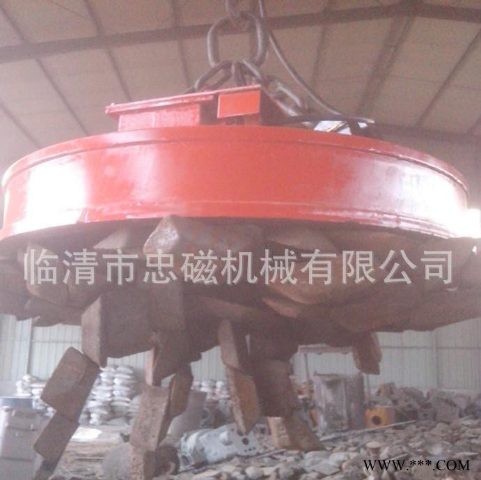 厂家批发MW5-180L起重电磁吸盘起重量大使用安全质量保障山东忠磁厂价供应起重电磁铁图2