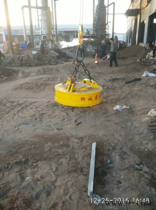 鑫磁 MW5-120L 起重电磁铁 起重电磁吸盘 现货销售图3