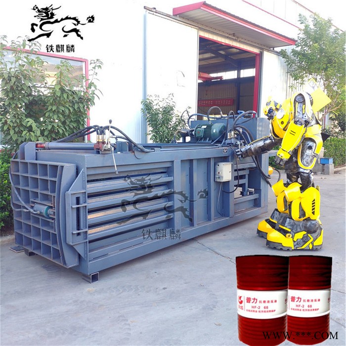 双鹰 卧式废纸打包机价格 自动上料卧式液压打包机 卧式打包机图2