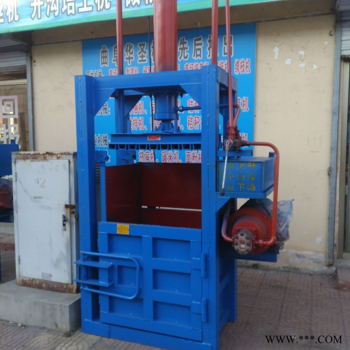 小型饮料瓶液压打包机 半自动可乐瓶打包机 立式打包机图3