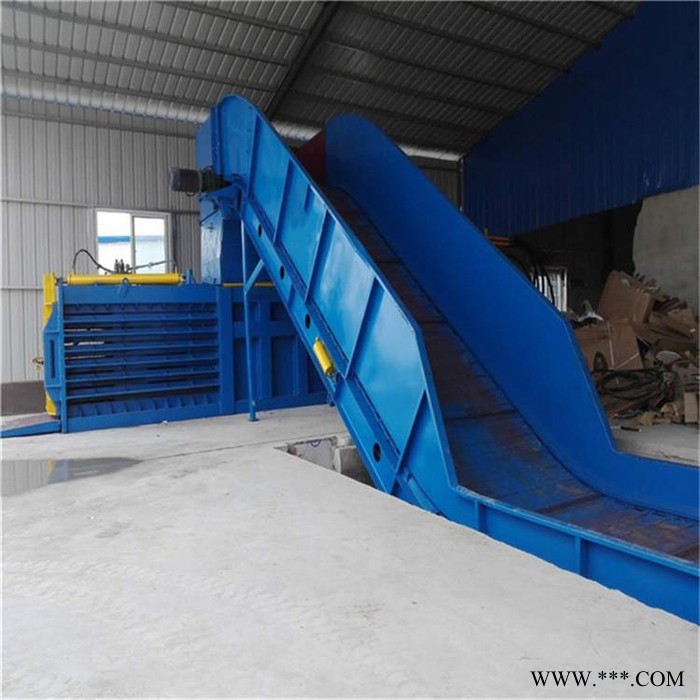 富德200立式液压废纸打包机液压废纸箱打包机液压废纸打包输送设备金属下脚料液压打包机图4