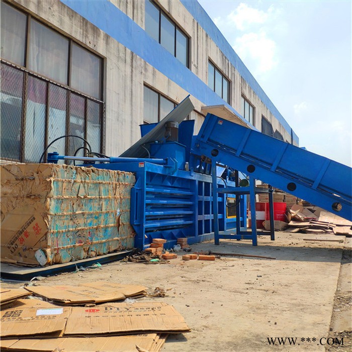 生产加工卧式打包机 废纸箱卧式打包机 多功能塑料瓶打包机新款图7