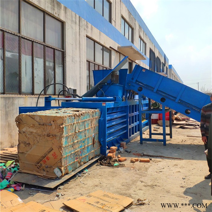 生产加工卧式打包机 废纸箱卧式打包机 多功能塑料瓶打包机新款图4