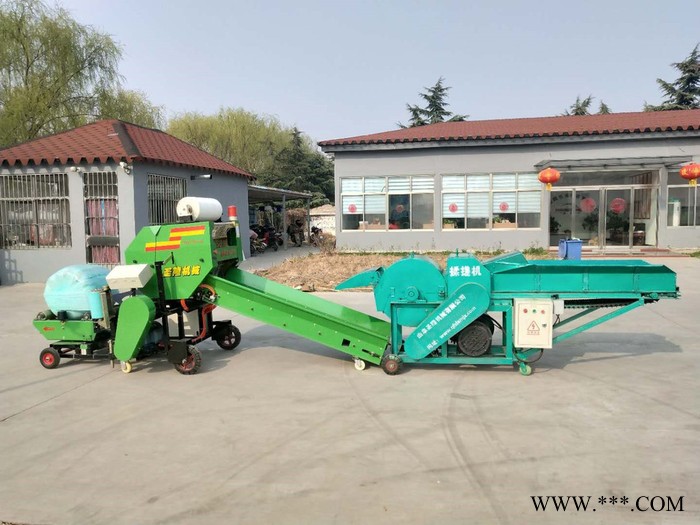 圣隆 青贮打包机 苞米秸秆青贮打捆一体机图6
