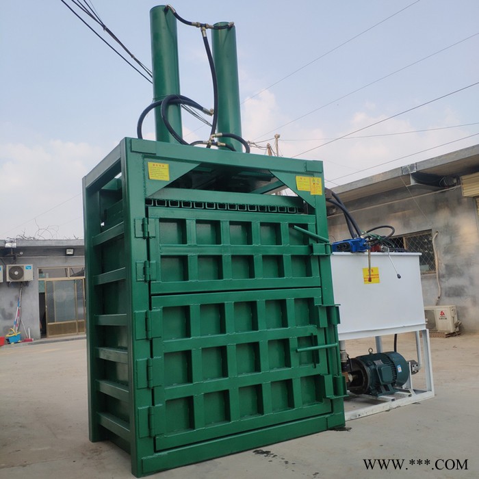 易拉罐液压打包机 金属下脚料压块机 半自动编织袋挤包机厂家图2