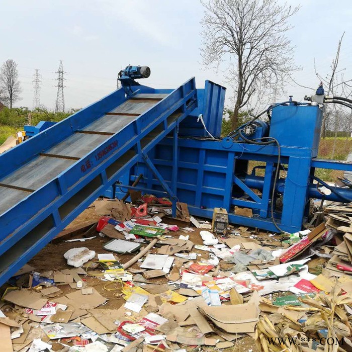 铁麒麟lf-80卧式液压打包机废品铝屑工业废料铁桶大桶打包机图6