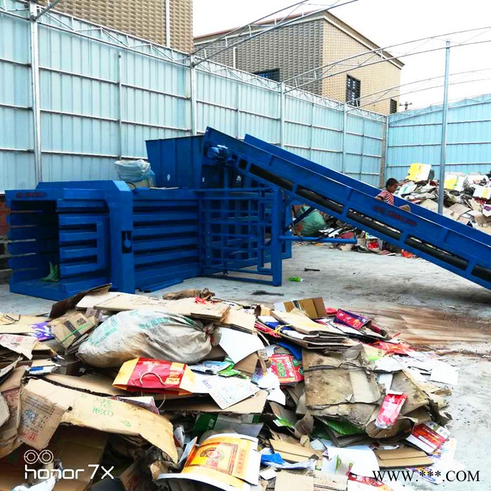 铁麒麟lf-80卧式液压打包机废品铝屑工业废料铁桶大桶打包机图7