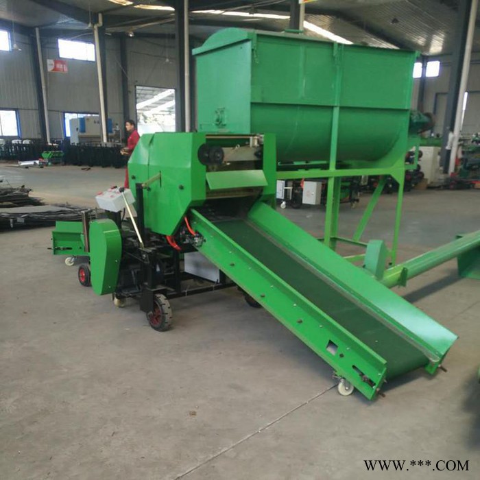 曲阜圣隆 全自动秸秆饲料青贮打捆机 秸秆青储打包机 粉碎秸秆青贮打包机 厂家图4