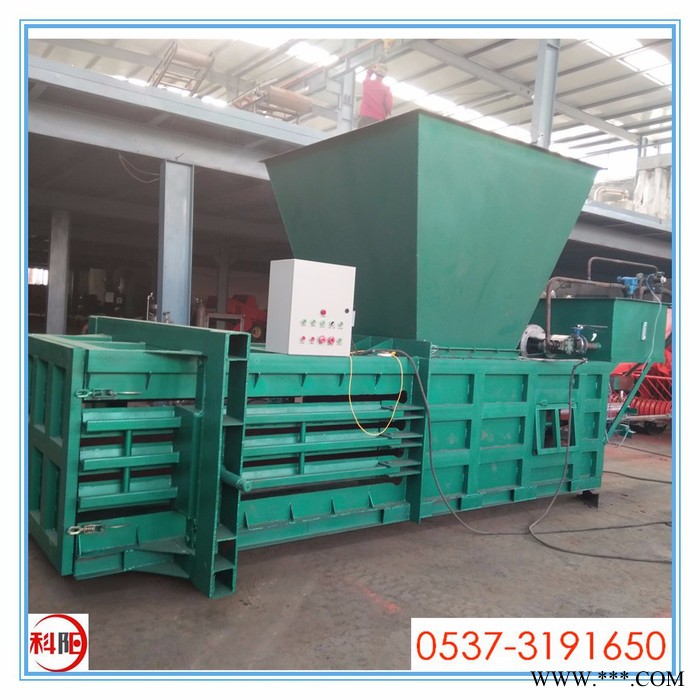 **全自动卧式稻壳打包机 自动废纸废塑料瓶、卧式废纸打包机 废旧塑料废纸箱旧塑料瓶压缩打包机图4