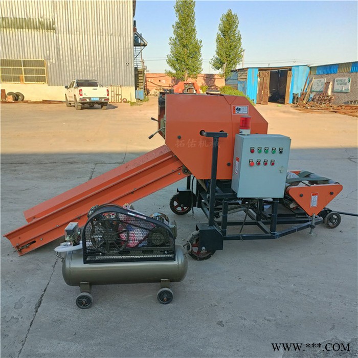 秸秆饲料打包机 秸秆青储包膜机价格 小型秸秆液压打包机图3