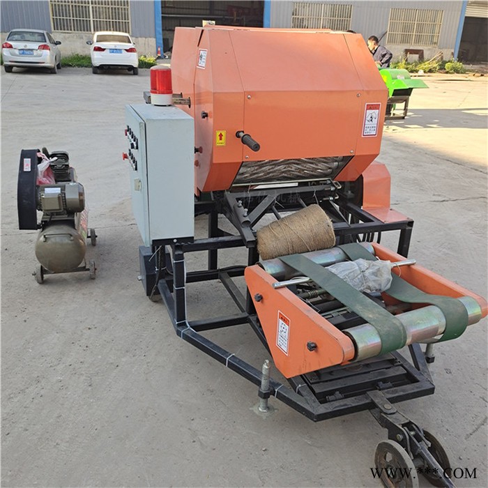 秸秆饲料打包机 秸秆青储包膜机价格 小型秸秆液压打包机图6