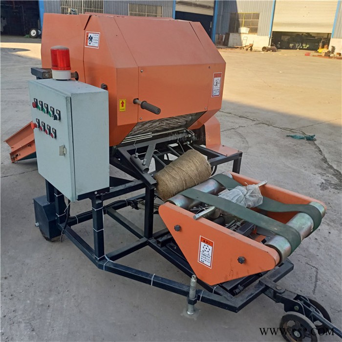秸秆饲料打包机 秸秆青储包膜机价格 小型秸秆液压打包机图5