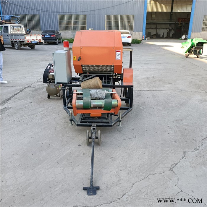 秸秆饲料打包机 秸秆青储包膜机价格 小型秸秆液压打包机图7
