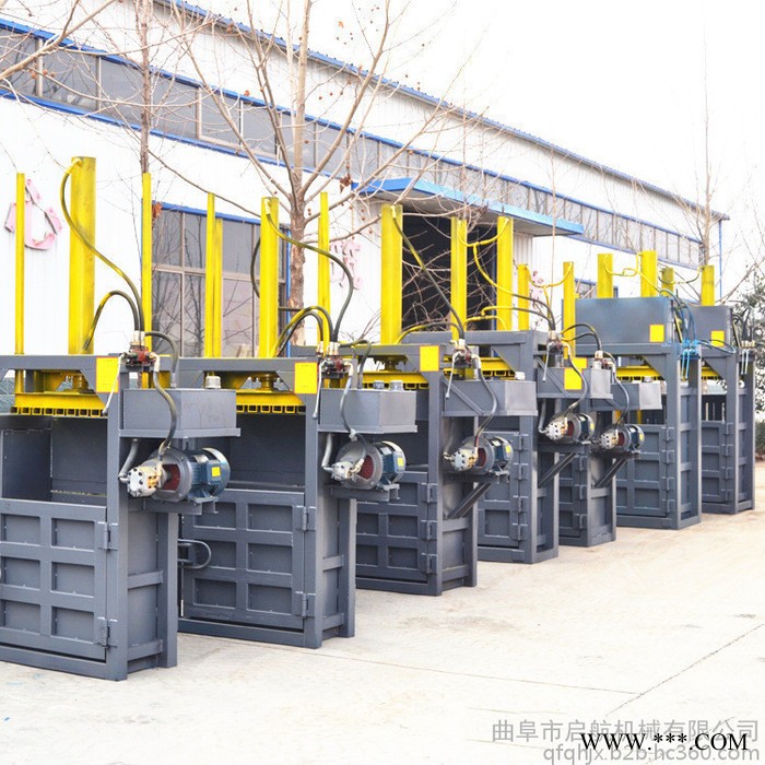启航废纸箱塑料袋打包机 环保易拉罐打包机 青储打包机图4
