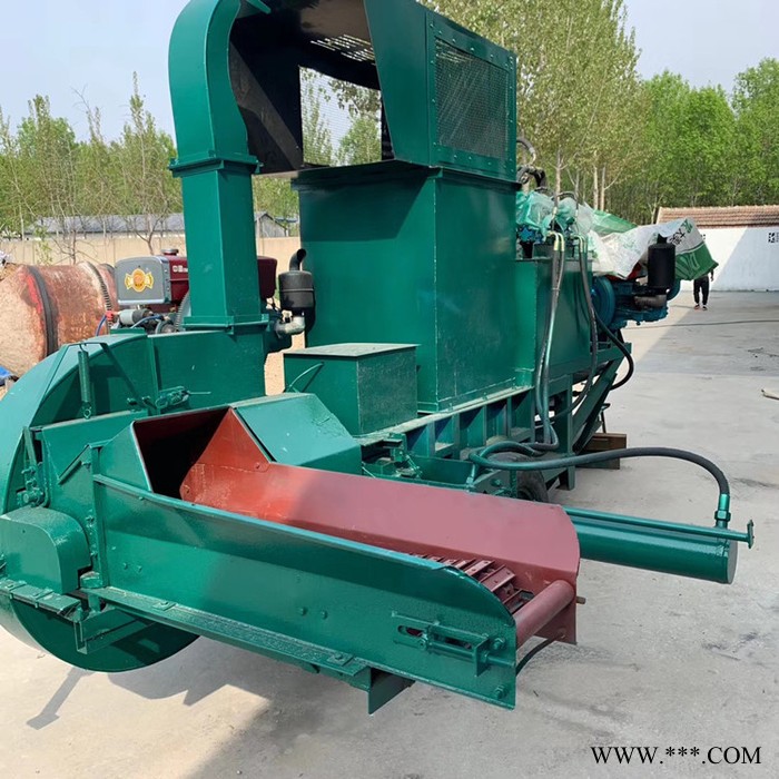 全自动卧式牧草压块机 废纸打包机 运输方便 液压秸秆草打包机图5