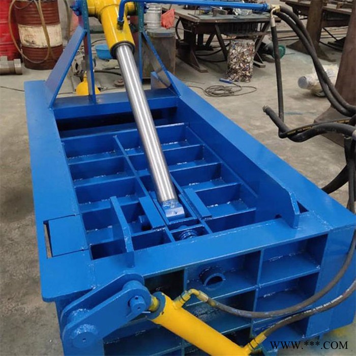 富德125钢筋打包机卧式废纸液压打包机大油桶压扁机轻薄料打包机废铝屑液压机图6