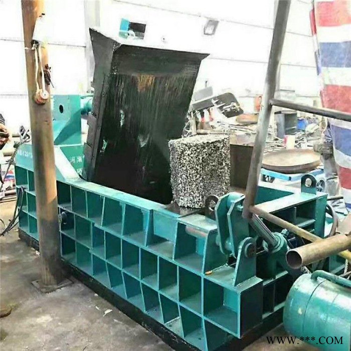 富德125钢筋打包机卧式废纸液压打包机大油桶压扁机轻薄料打包机废铝屑液压机图5