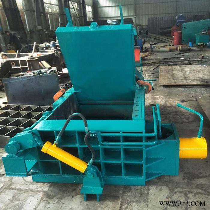 富德125钢筋打包机卧式废纸液压打包机大油桶压扁机轻薄料打包机废铝屑液压机图3
