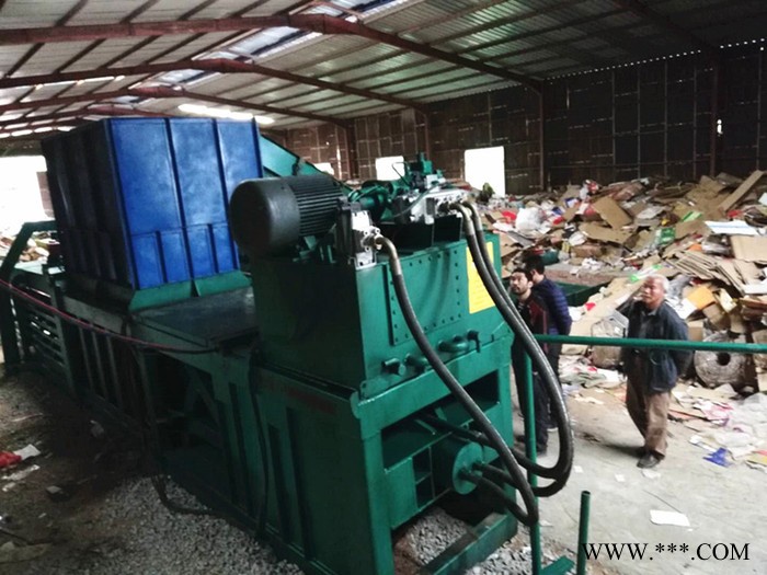 铁麒麟lf-120卧式液压打包机铝瓶盖废旧物资纸皮袋打包机图3