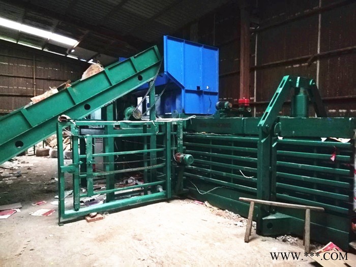 铁麒麟lf-120卧式液压打包机铝瓶盖废旧物资纸皮袋打包机图6