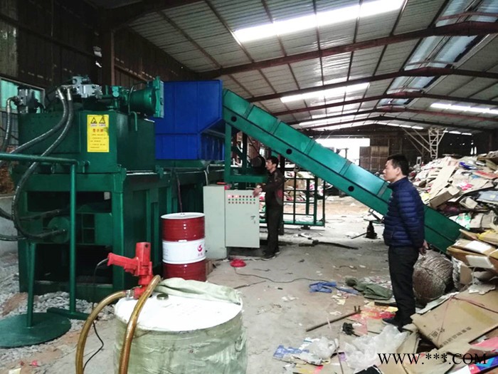 铁麒麟lf-120卧式液压打包机铝瓶盖废旧物资纸皮袋打包机图5