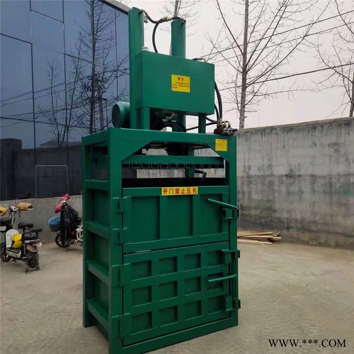 启航 纸壳废纸皮液压打包机 编织袋打包机 易拉罐压块机厂家图3