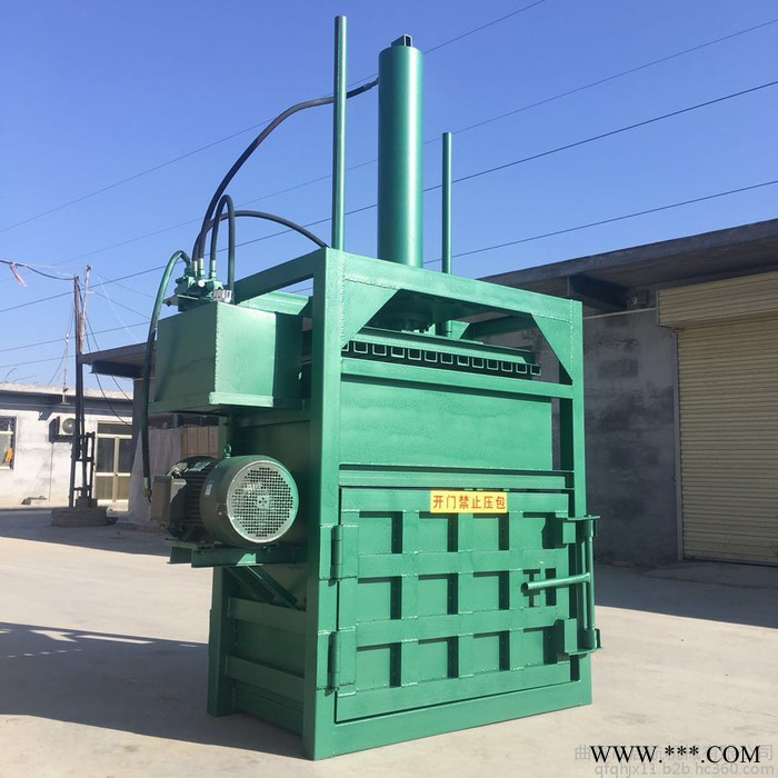 启航 纸壳废纸皮液压打包机 编织袋打包机 易拉罐压块机厂家图2