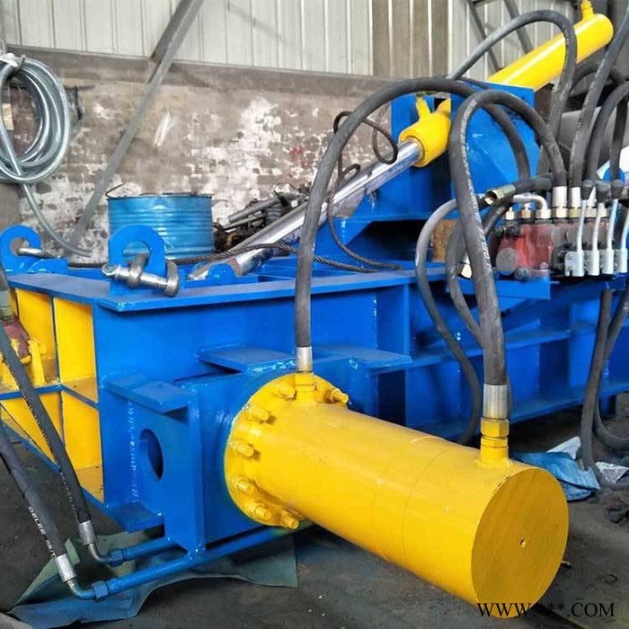 富德200废金属易拉罐压缩机铝合金不锈钢压块机钢刨花废钢废铝压块机锯末粉末压缩打包机图2