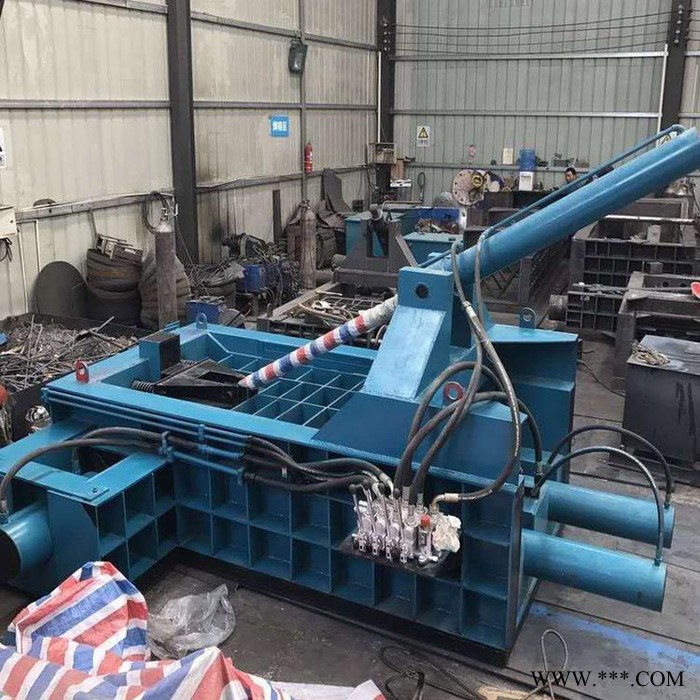 富德200废金属易拉罐压缩机铝合金不锈钢压块机钢刨花废钢废铝压块机锯末粉末压缩打包机图3