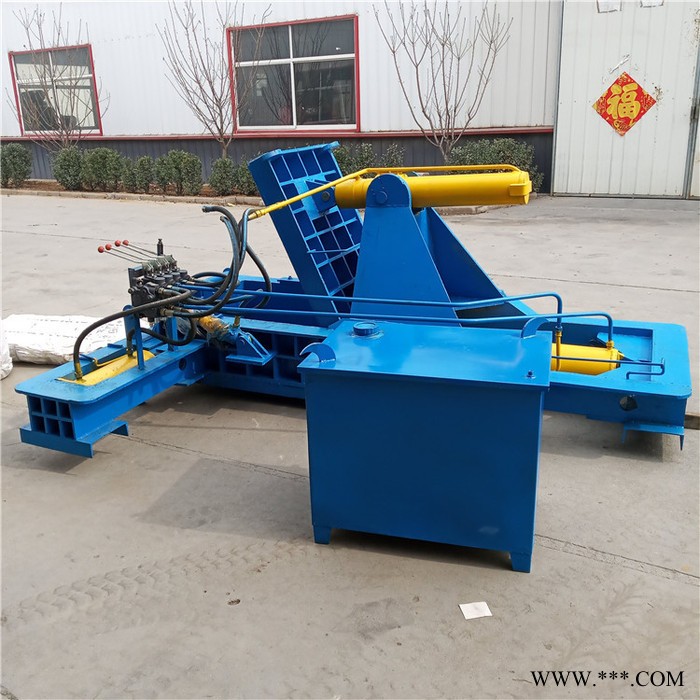 鲁丰lf-200 金属压块机液压废旧金属边角料卧式打包机全自动上料图5