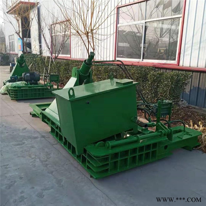 鲁丰lf-200 金属压块机液压废旧金属边角料卧式打包机全自动上料图4