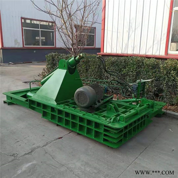 鲁丰lf-200 金属压块机液压废旧金属边角料卧式打包机全自动上料图7